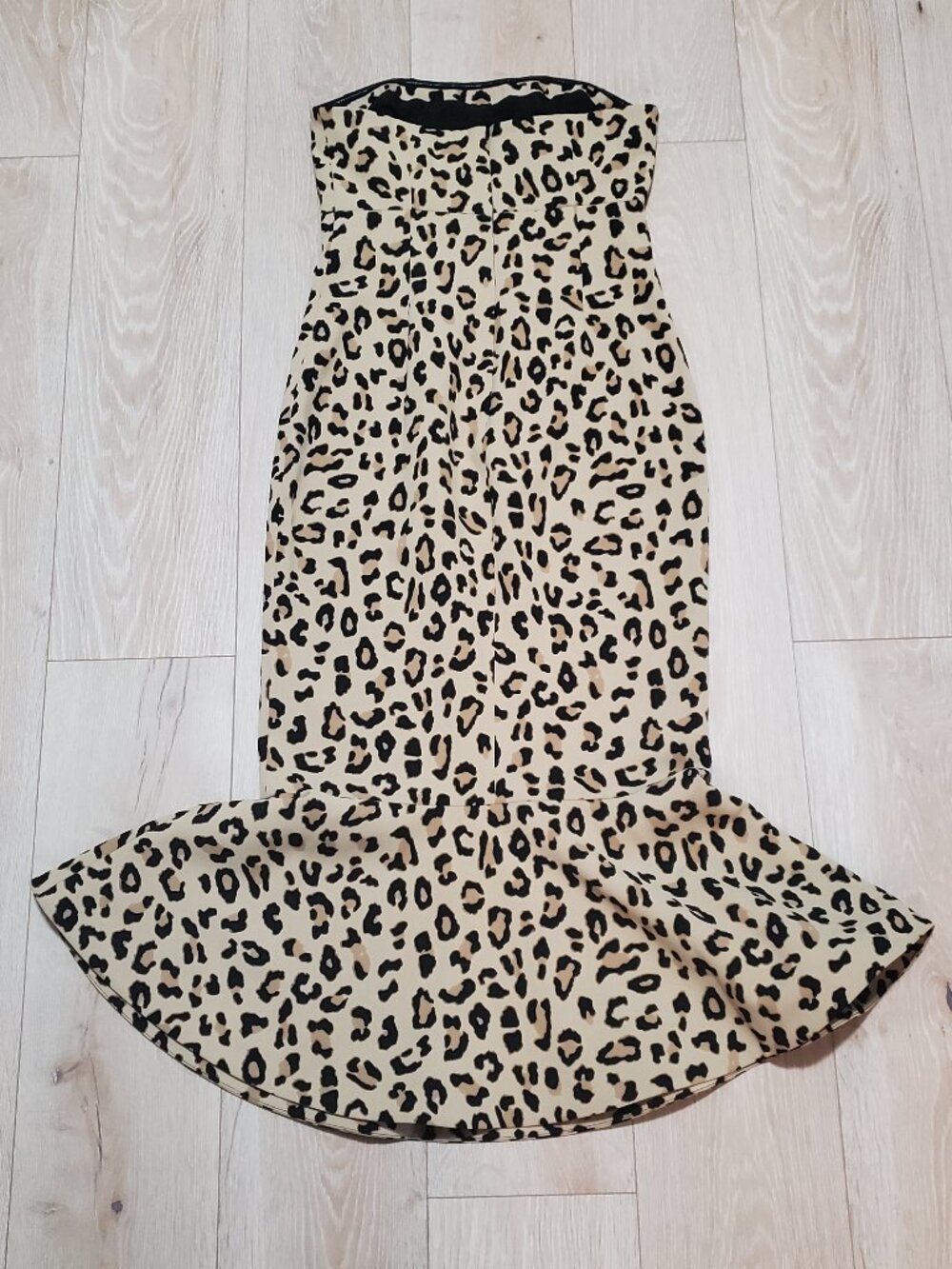 EUC Cinq a Cept Luna Strapless Leopard Dress | 4 - Picture 5 of 6